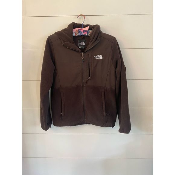 The North Face Jackets & Blazers - Womens North Face Brown Full-Zip Polartec Denali Jacket Fleece Nylon Trim Size S
